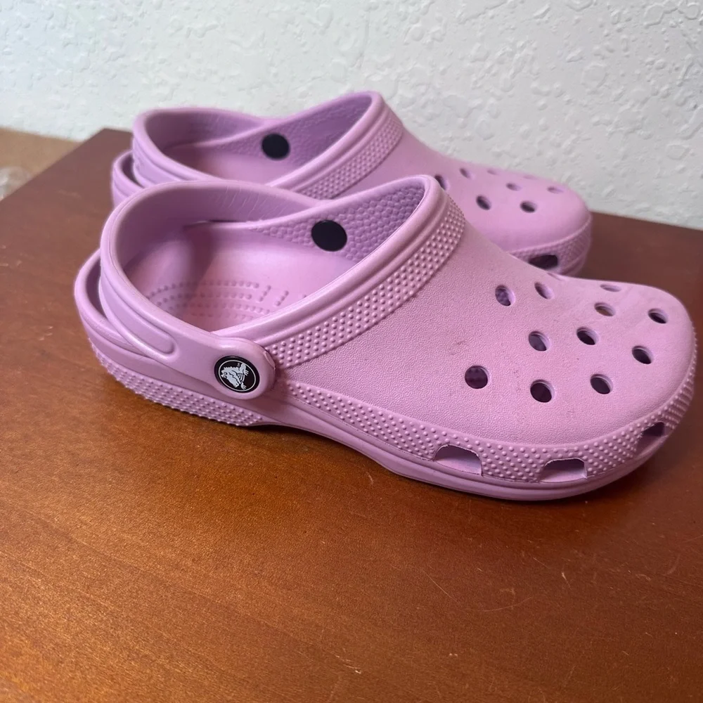 Pink CROCS Shoes Clogs size women's 8 USA